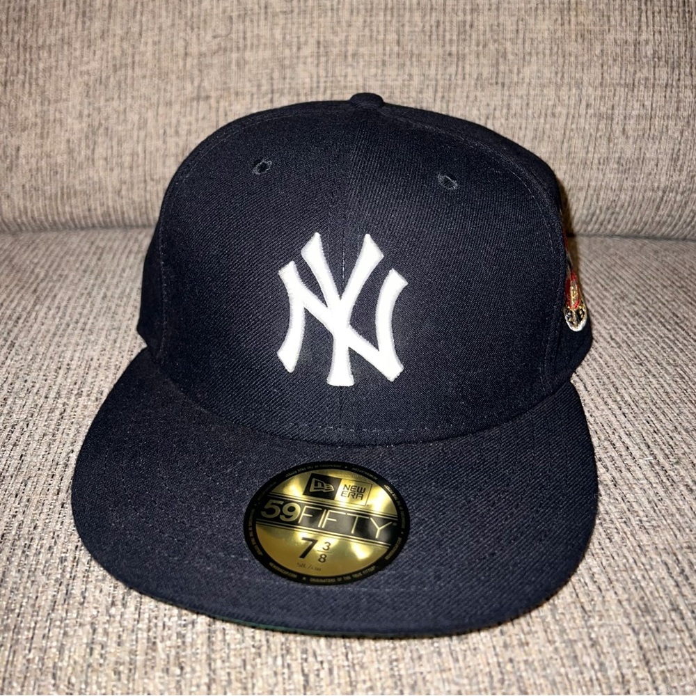 New Era Navy and White Yankees Fitted Cap